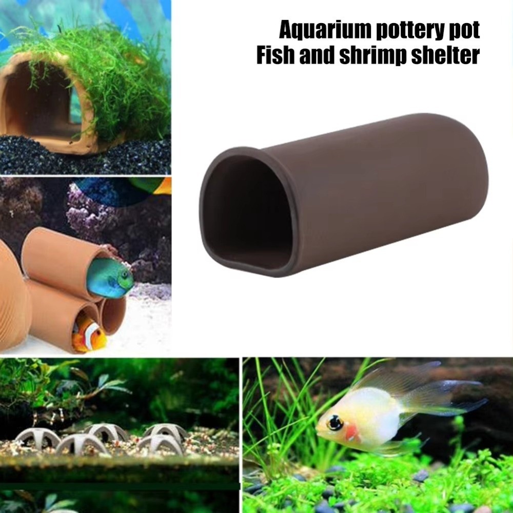Hide Cave Ceramic - Playing Breeding Spawning Aquarium Fish Cave