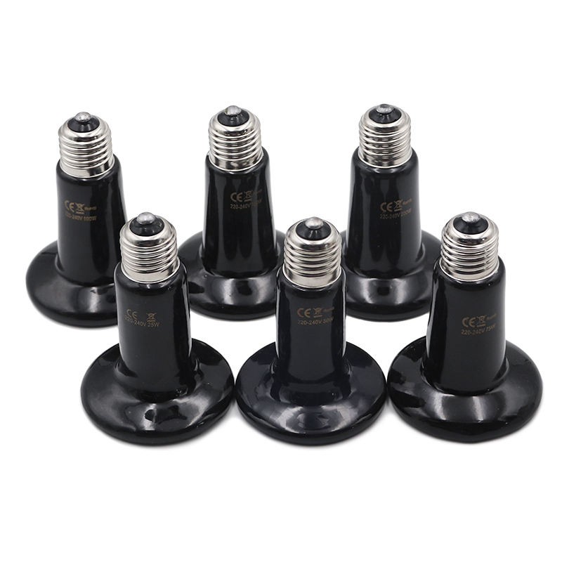 Ceramic Heat Emitter - 5Pcs Pet Heating Lamp 220V Infrared
