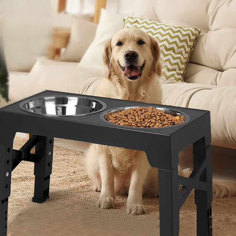 Royal Canin Food Medium - BOOTEELY Elevated Dog Feeder Bowls Adjustable