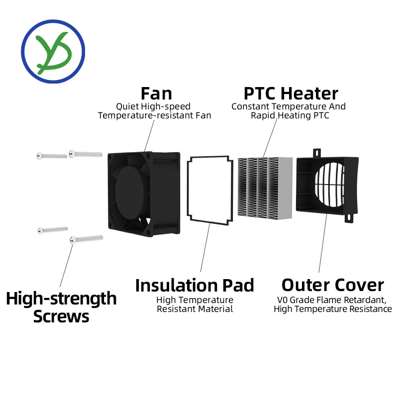 Insulated PTC Heater 12V~220V  - огляд і ціна Ceramic Heat Emitter