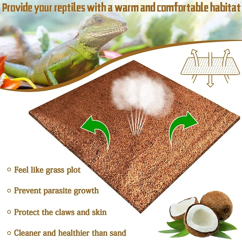 Reptile Carpet Natural Coconut - огляд і ціна Substrate Coconut Fiber