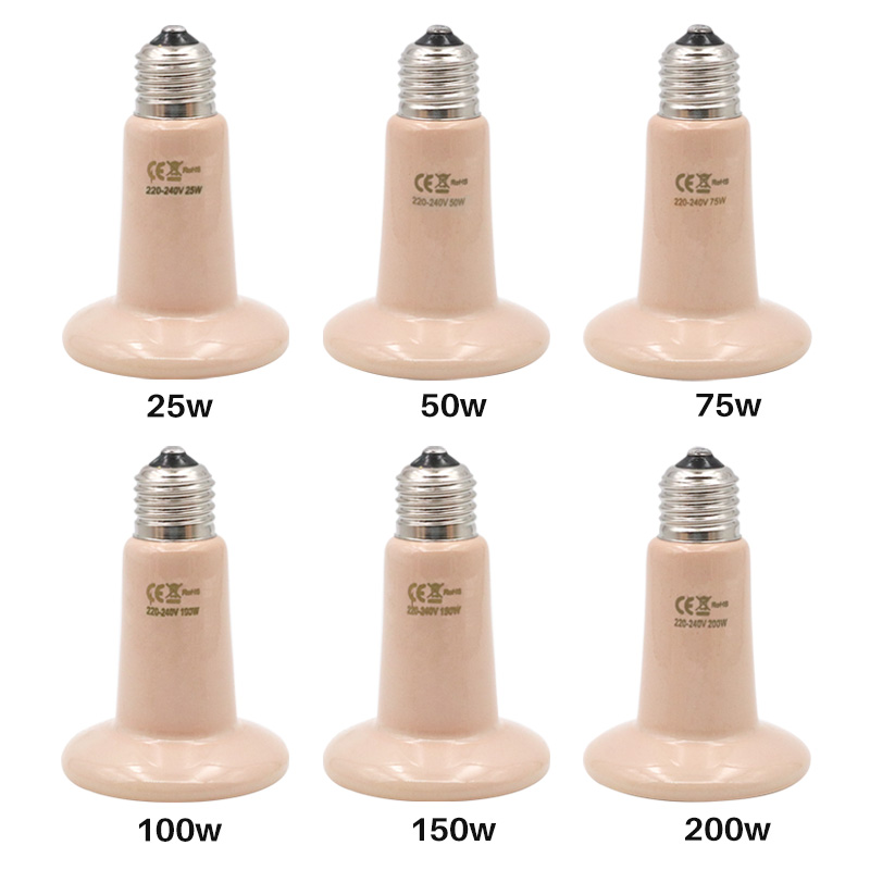 5Pcs Pet Heating Lamp 220V Inf - огляд і ціна Ceramic Heat Emitter