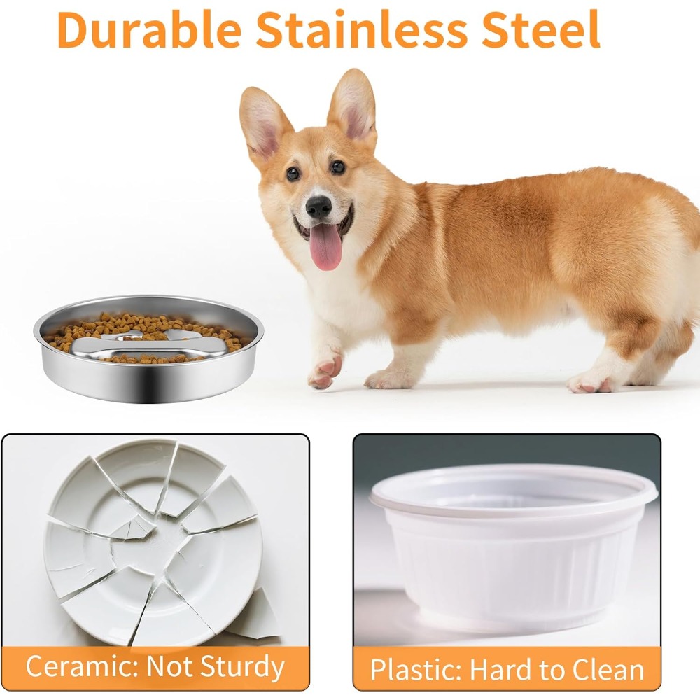 Slow Feeder Dog Bowl Stainless - огляд і ціна Royal Canin Food Medium