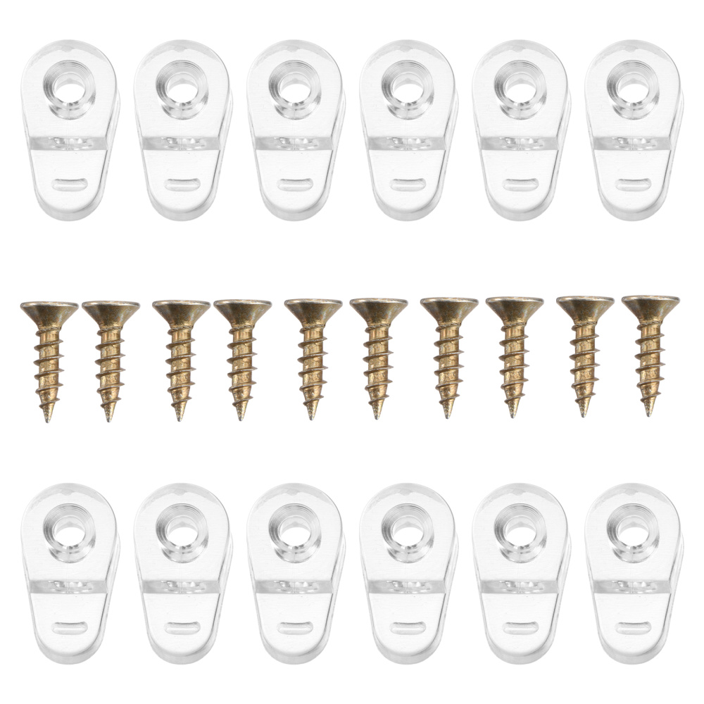 20Pcs Glass Door Clips Fixing  - огляд і ціна Glass Door Hinge