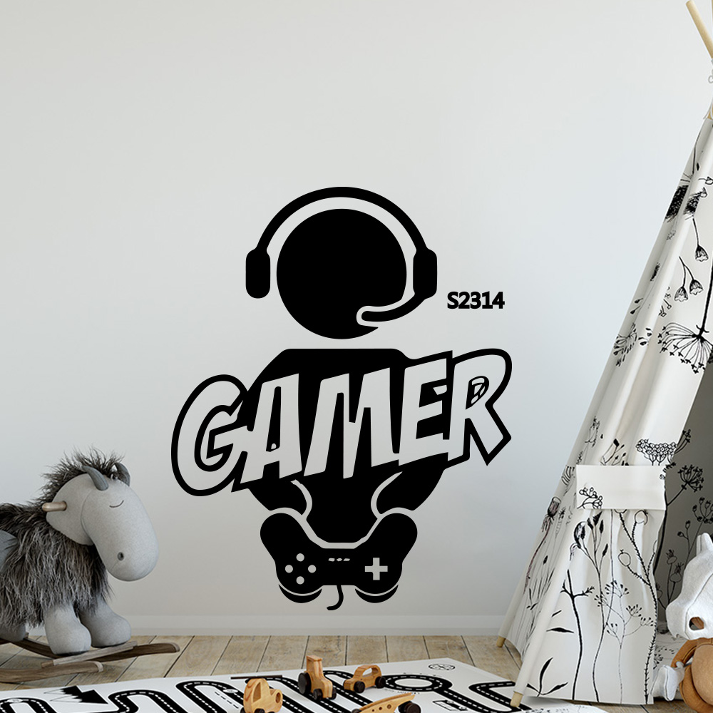 1pc Gamer Wall Art Decal For K - огляд і ціна Glass Door Hinge